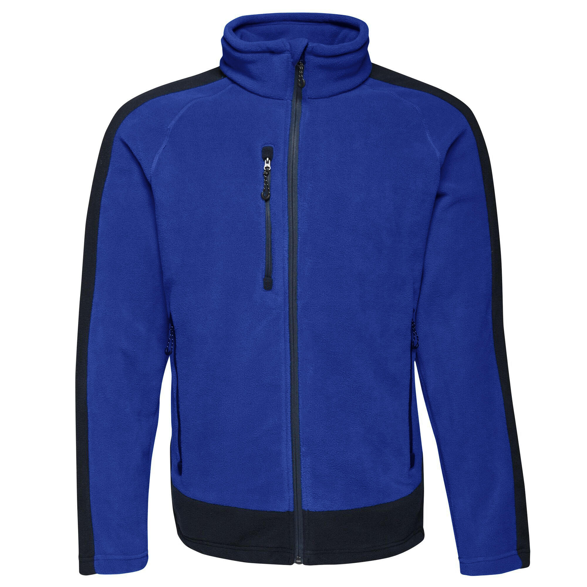 Mens Contrast Fleece Jacket (New Royal/Navy) 1/5