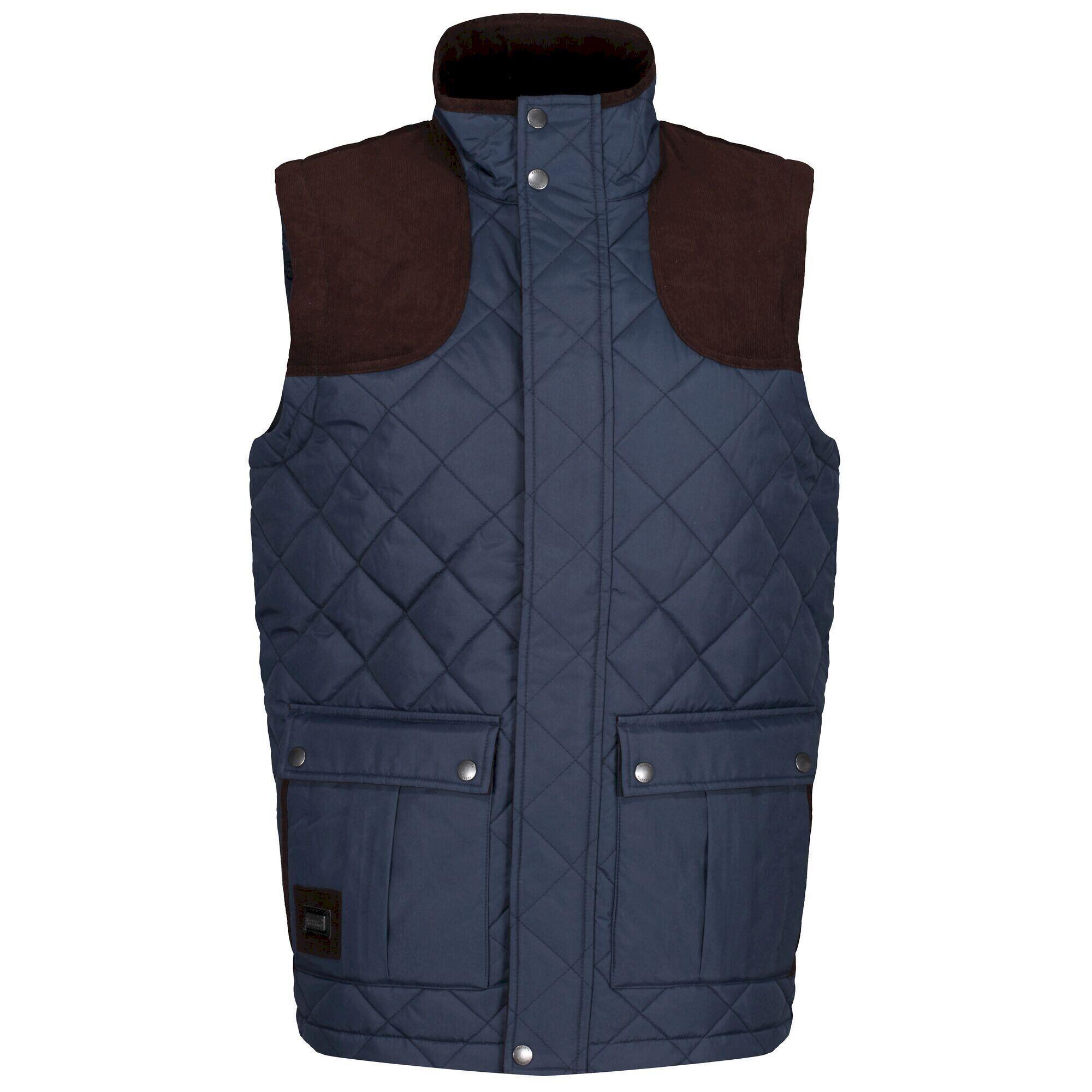 Mens Padbury Insulated Body Warmer (Navy) 1/5