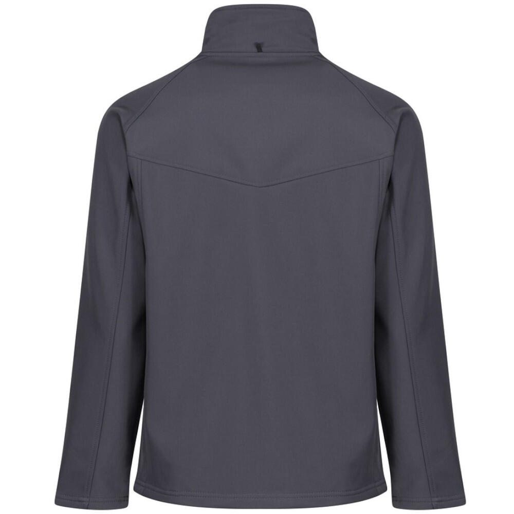 Uproar Mens Softshell Wind Resistant Fleece Jacket (Seal Grey) 2/4