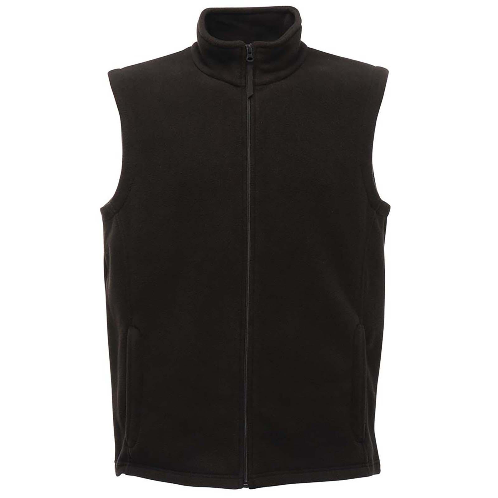 Mens Micro Fleece Bodywarmer / Gilet (Black) 1/4