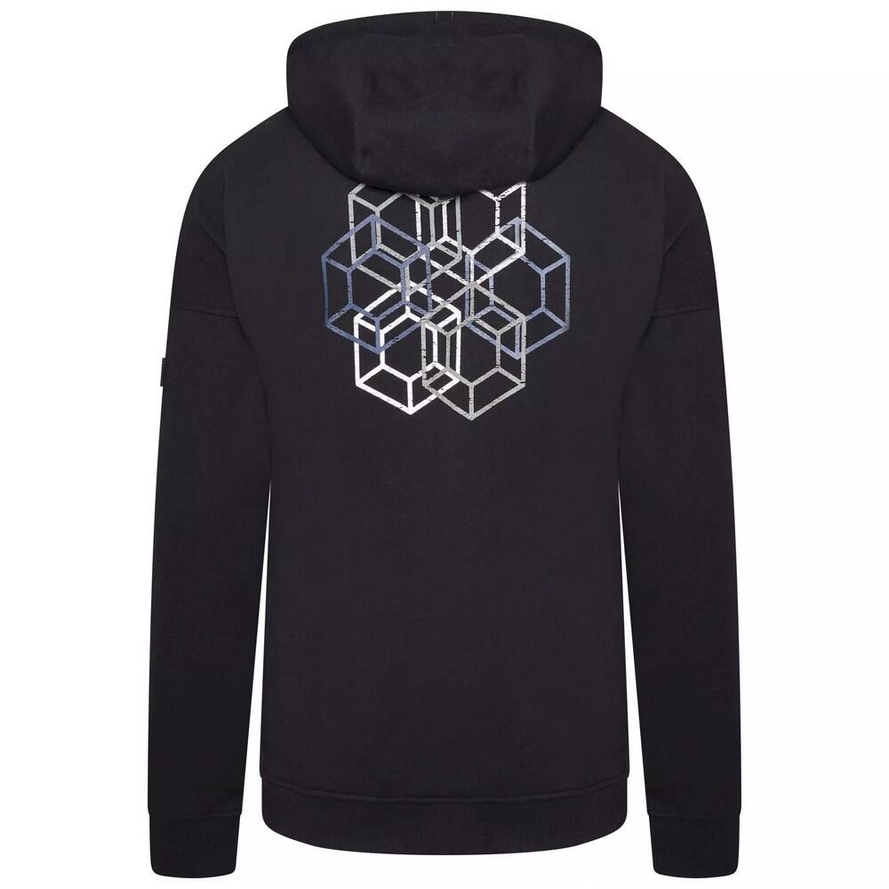 Mens Distinctly Geometric Hoodie (Black) 2/5