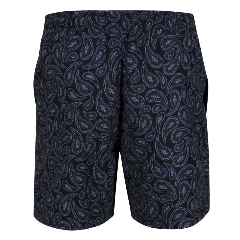 Costume Da Bagno A Pantaloncino Paisley Uomo Regatta Loras Nero