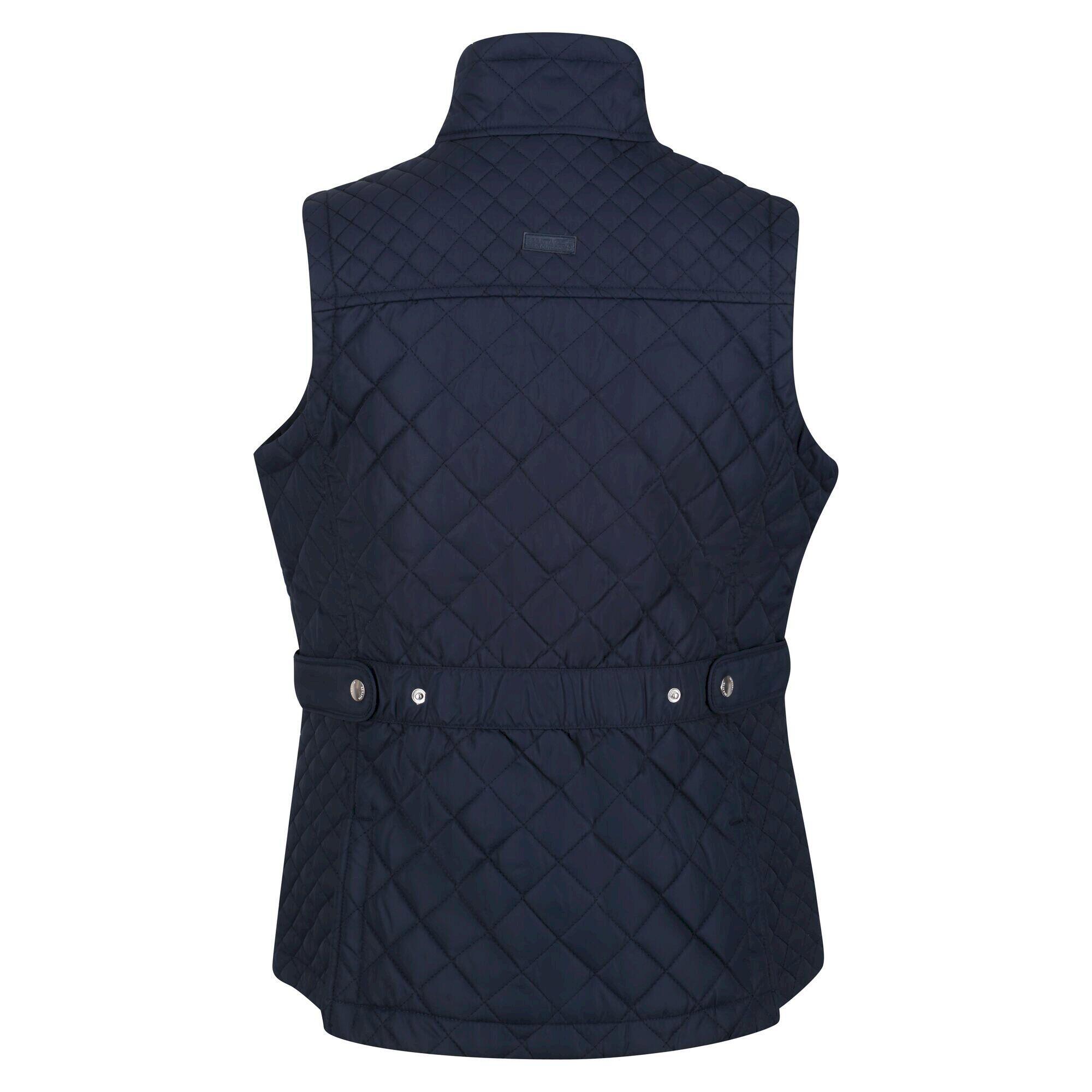 Womens/Ladies Charleigh Quilted Body Warmer (Navy Tile) 2/5