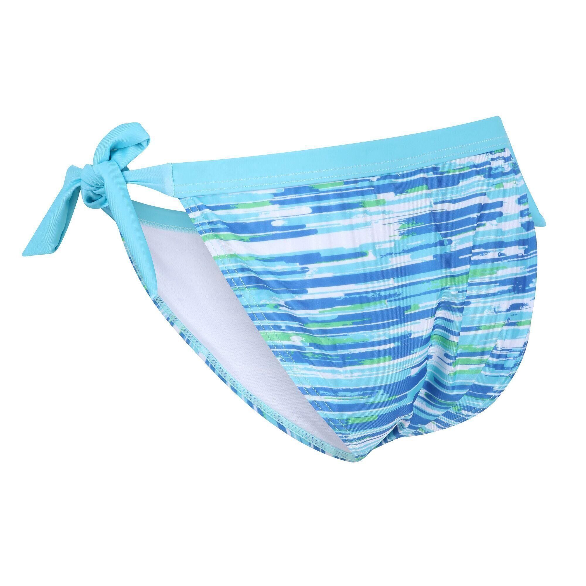 Womens/Ladies Flavia Brush Stroke Bikini Bottoms (Seascape) 2/5