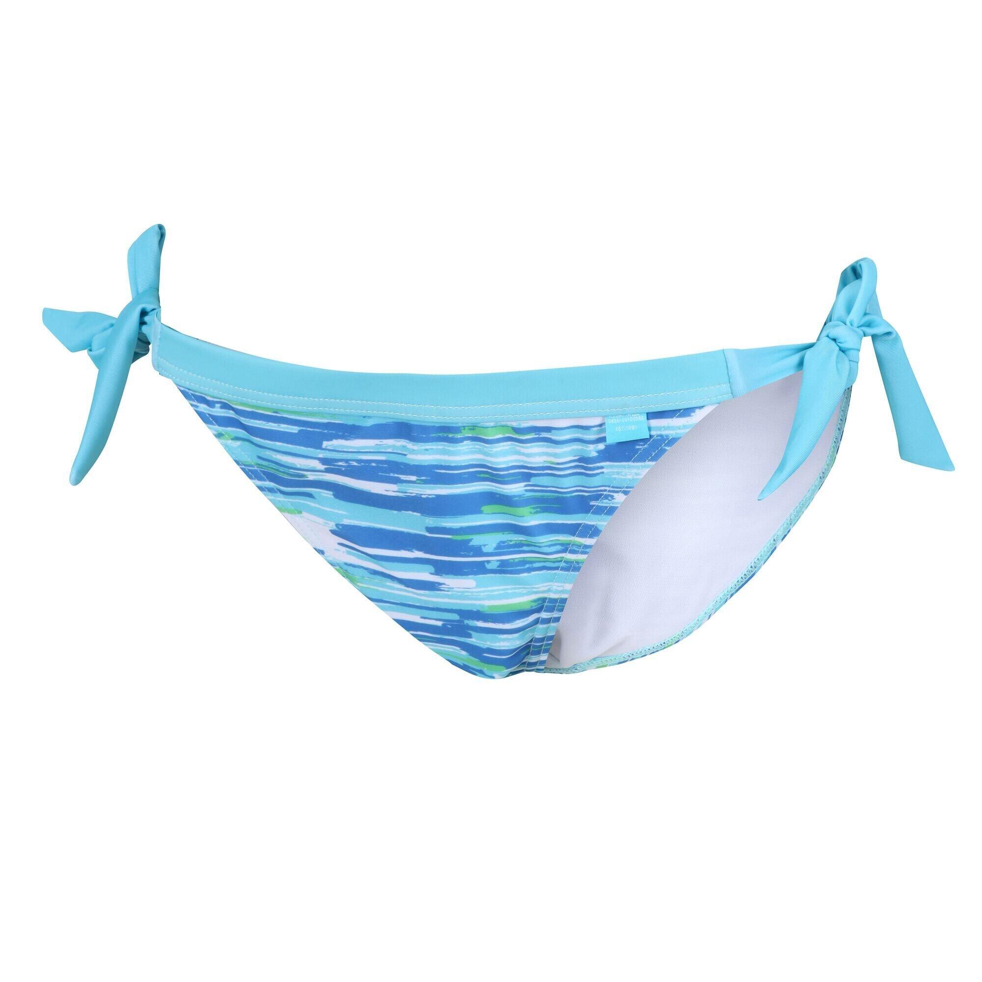 Womens/Ladies Flavia Brush Stroke Bikini Bottoms (Seascape) 4/5