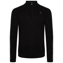 Heren Dutiful II Stripe Half Zip Sweatshirt (Zwart)