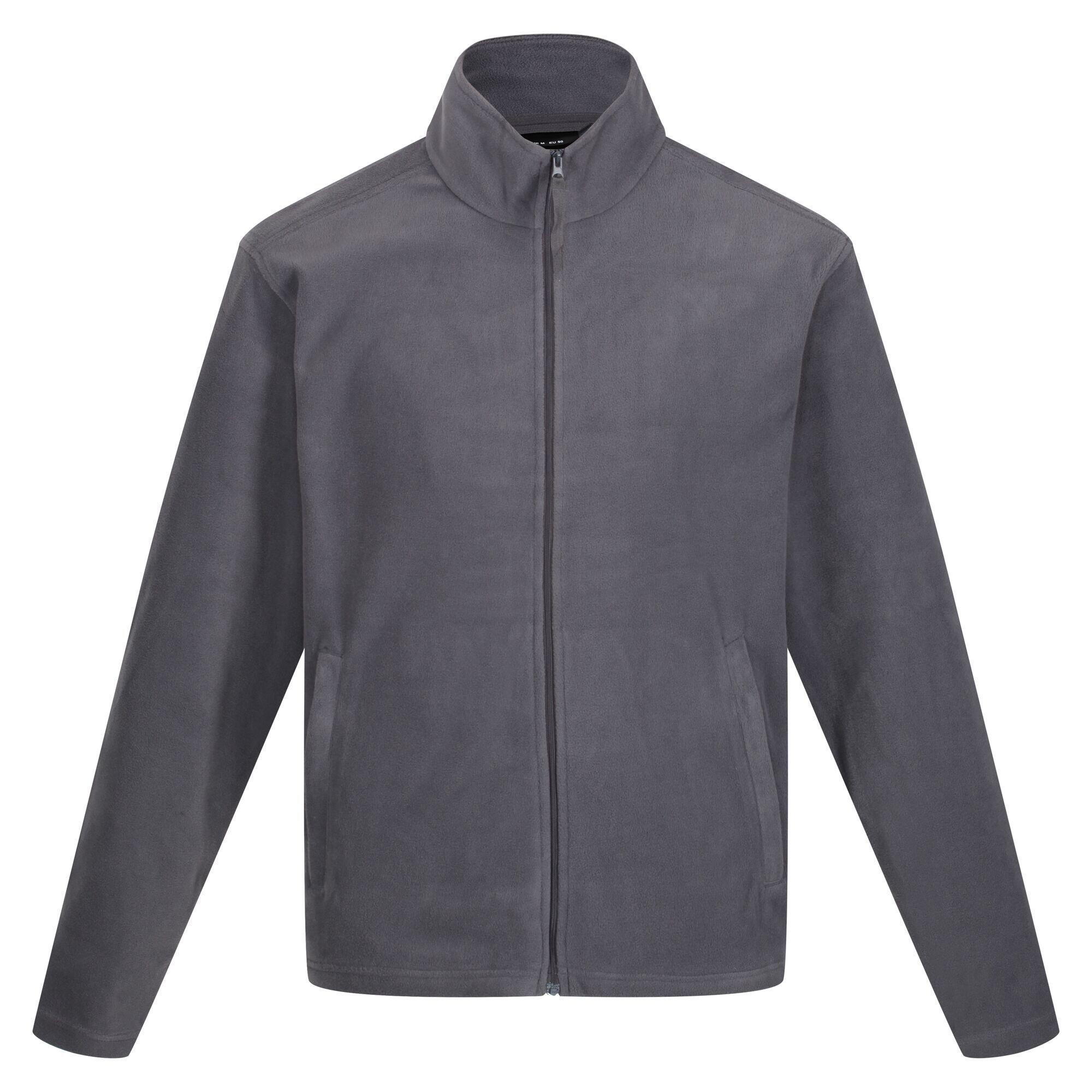 Mens Classic Microfleece Jacket (Seal Grey) 1/5