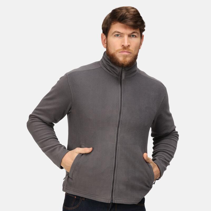 Chaqueta Classic de Micropolar para Hombre Gris Seal