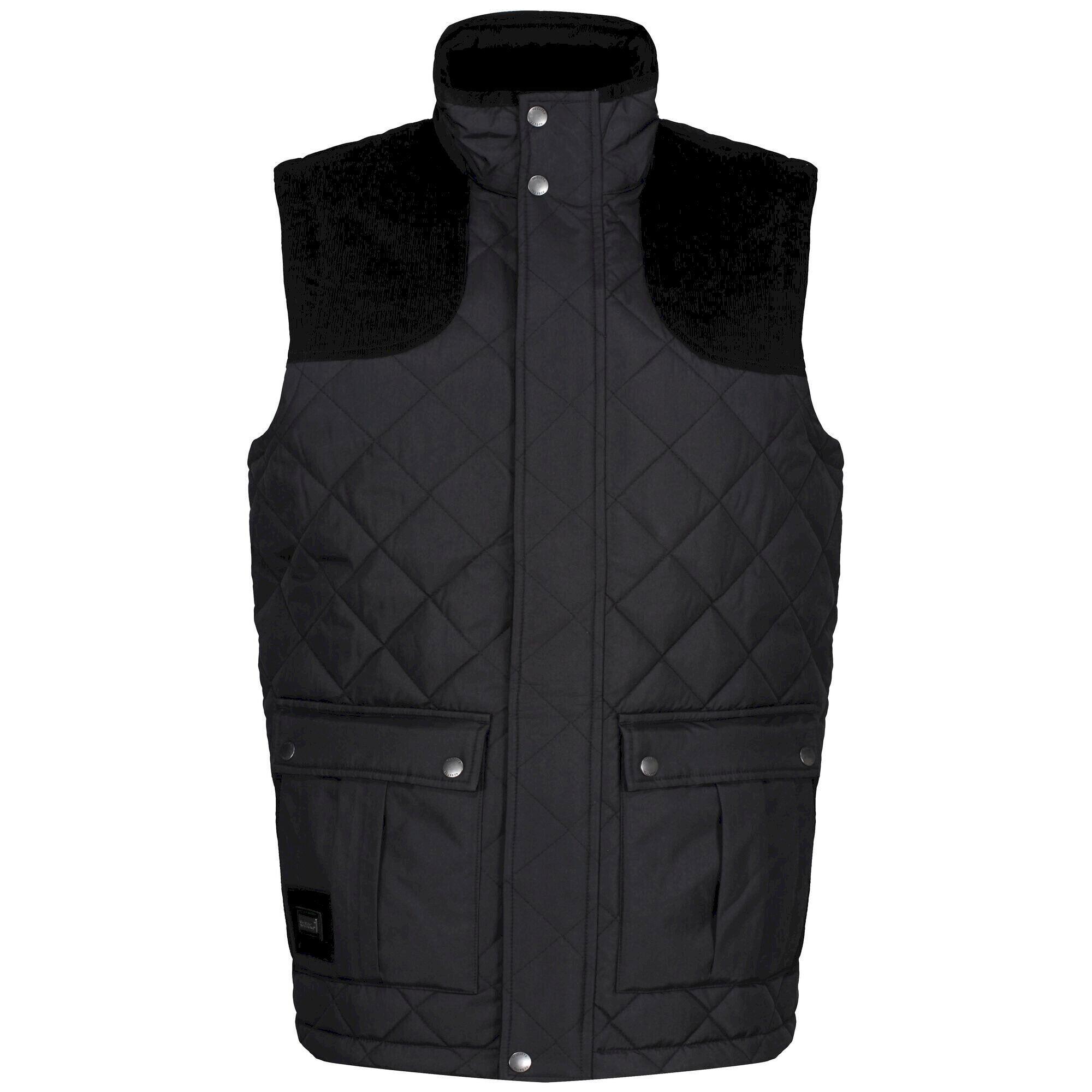 Mens Padbury Insulated Body Warmer (Black) 1/5