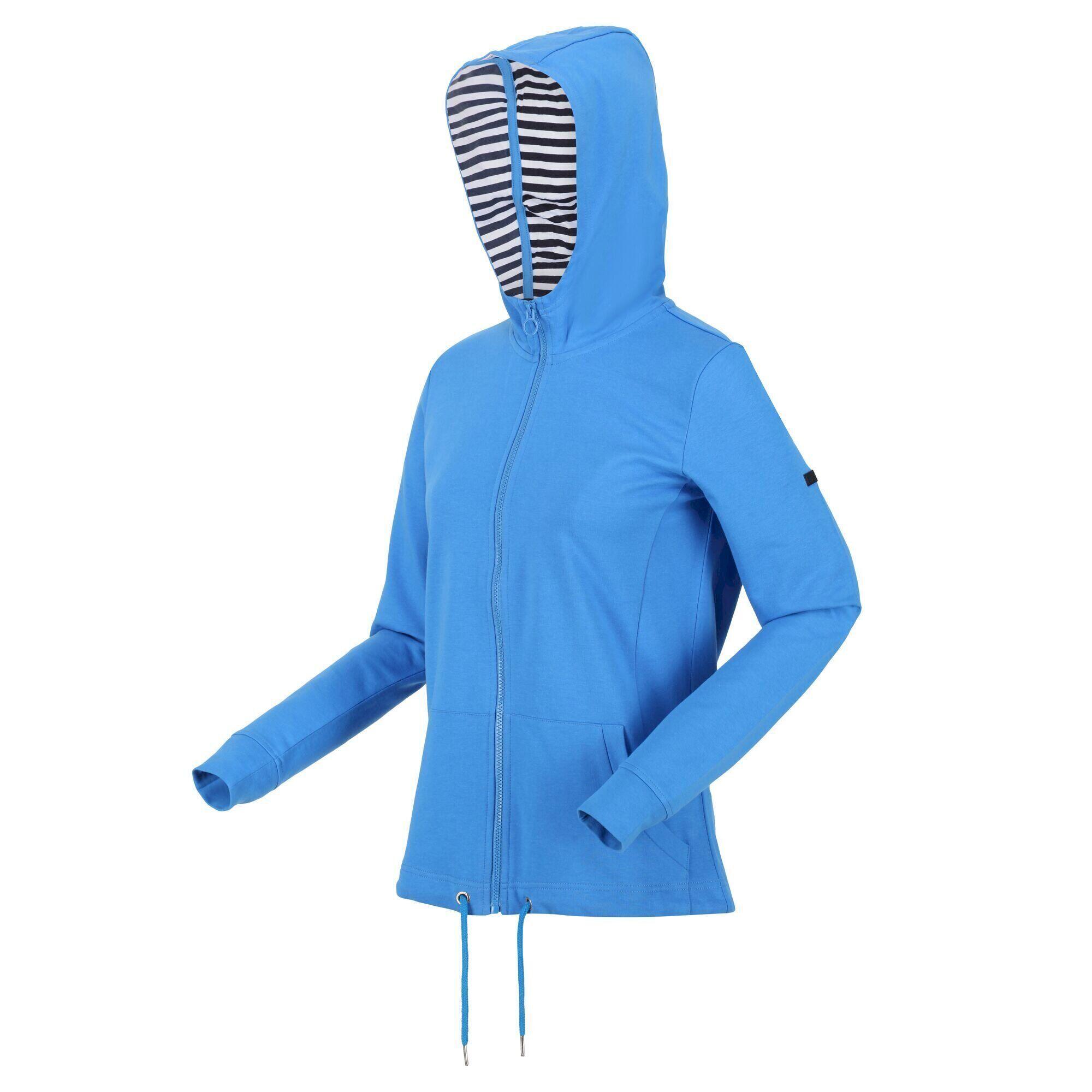 Womens/Ladies Bayarma Full Zip Hoodie (Sonic Blue) 4/5