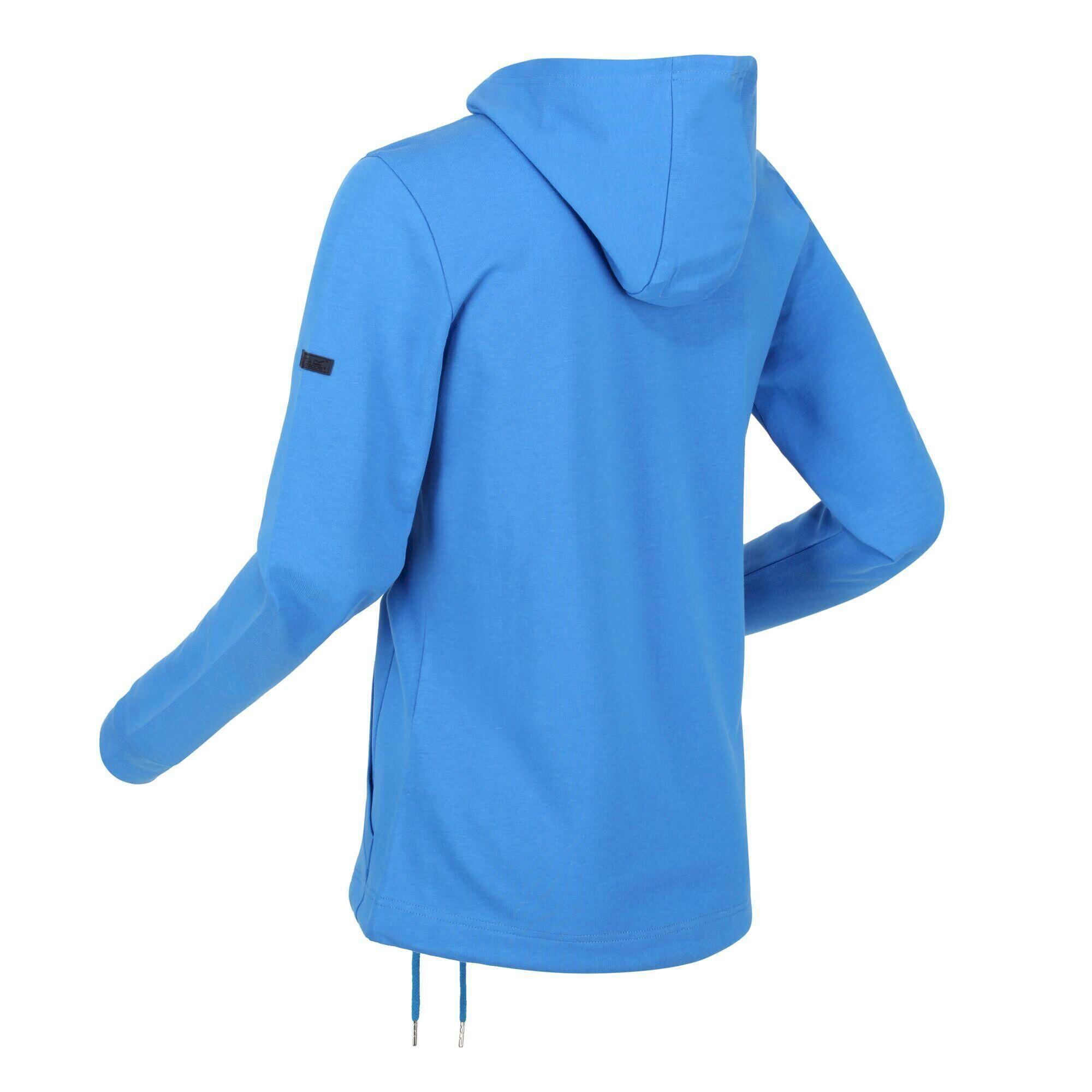 Womens/Ladies Bayarma Full Zip Hoodie (Sonic Blue) 3/5