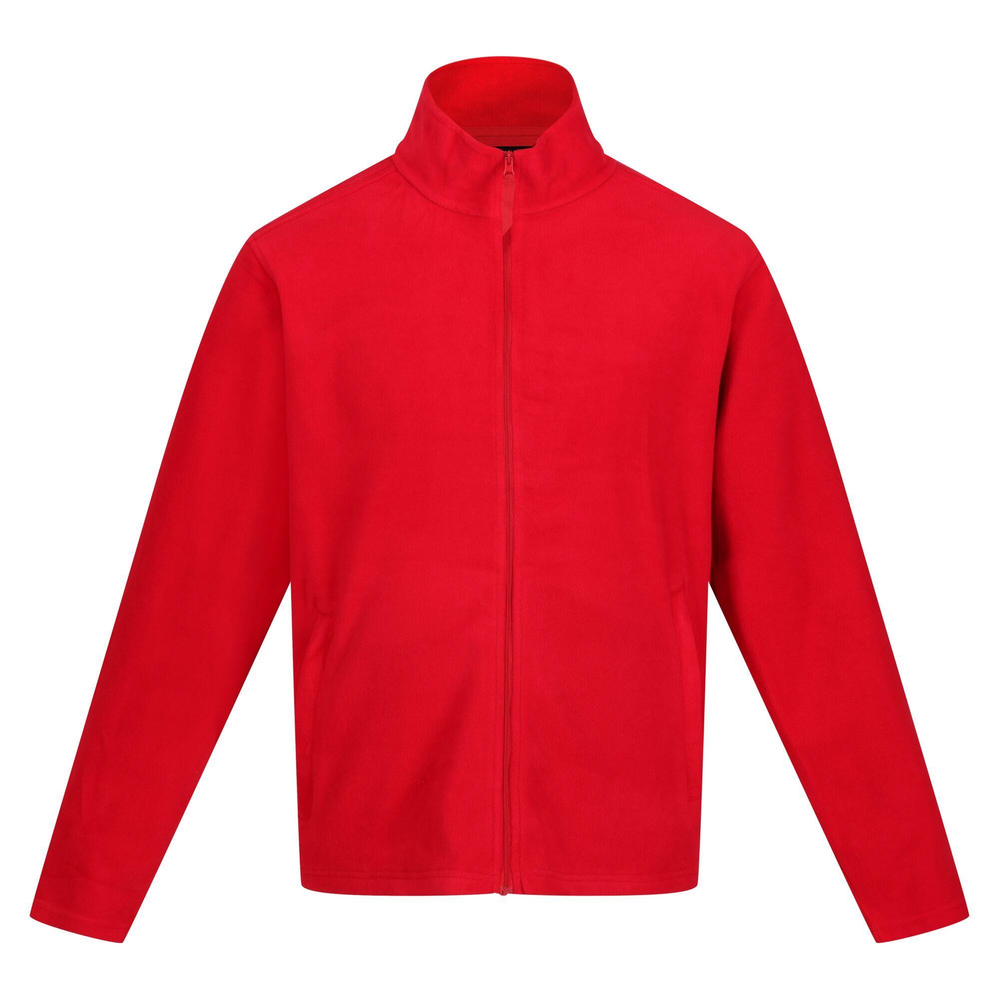 Uomo Giacca in pile CLASSIC (rosso)