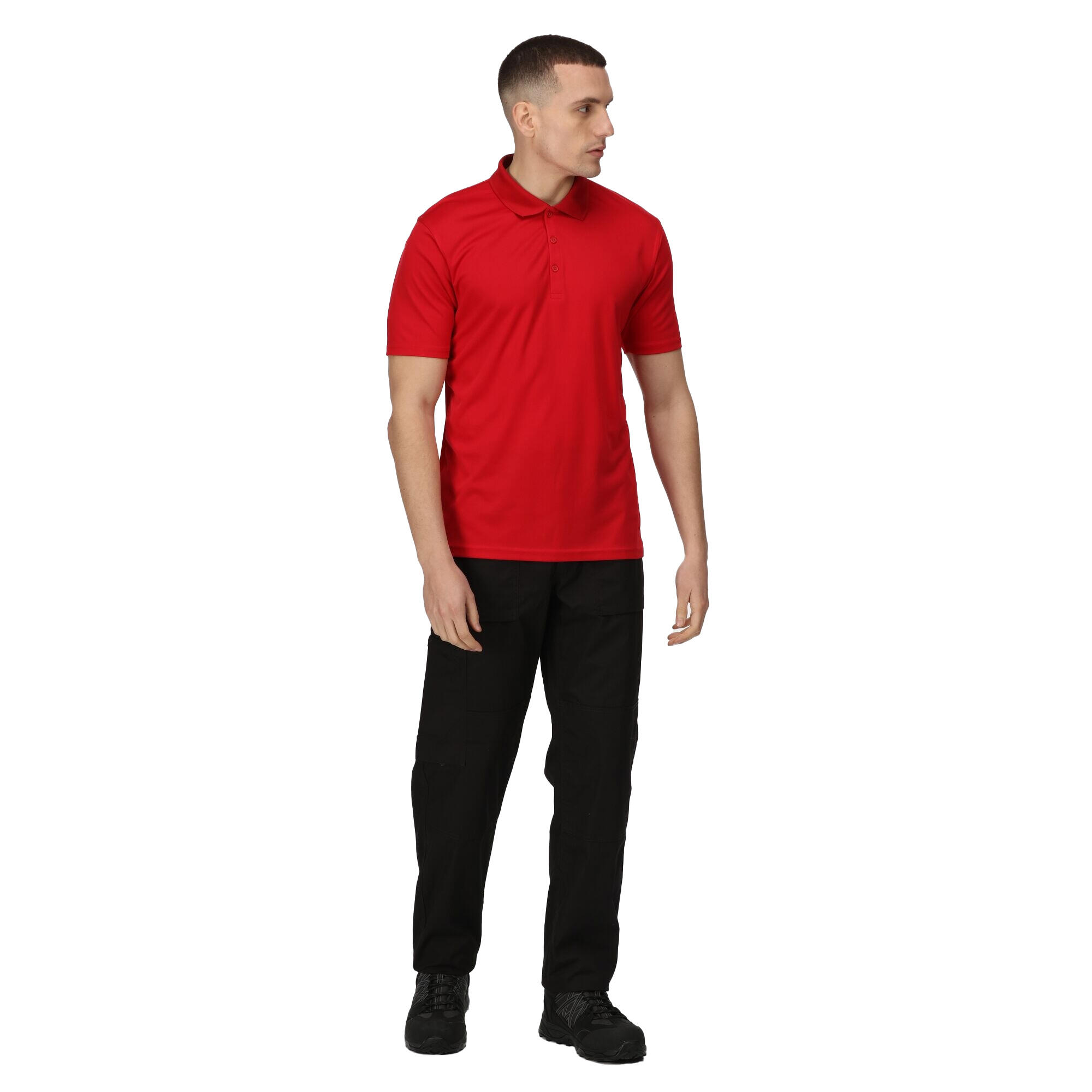 Poloshirt Feuchtigkeitsabweisend für Herren Rot 4/5