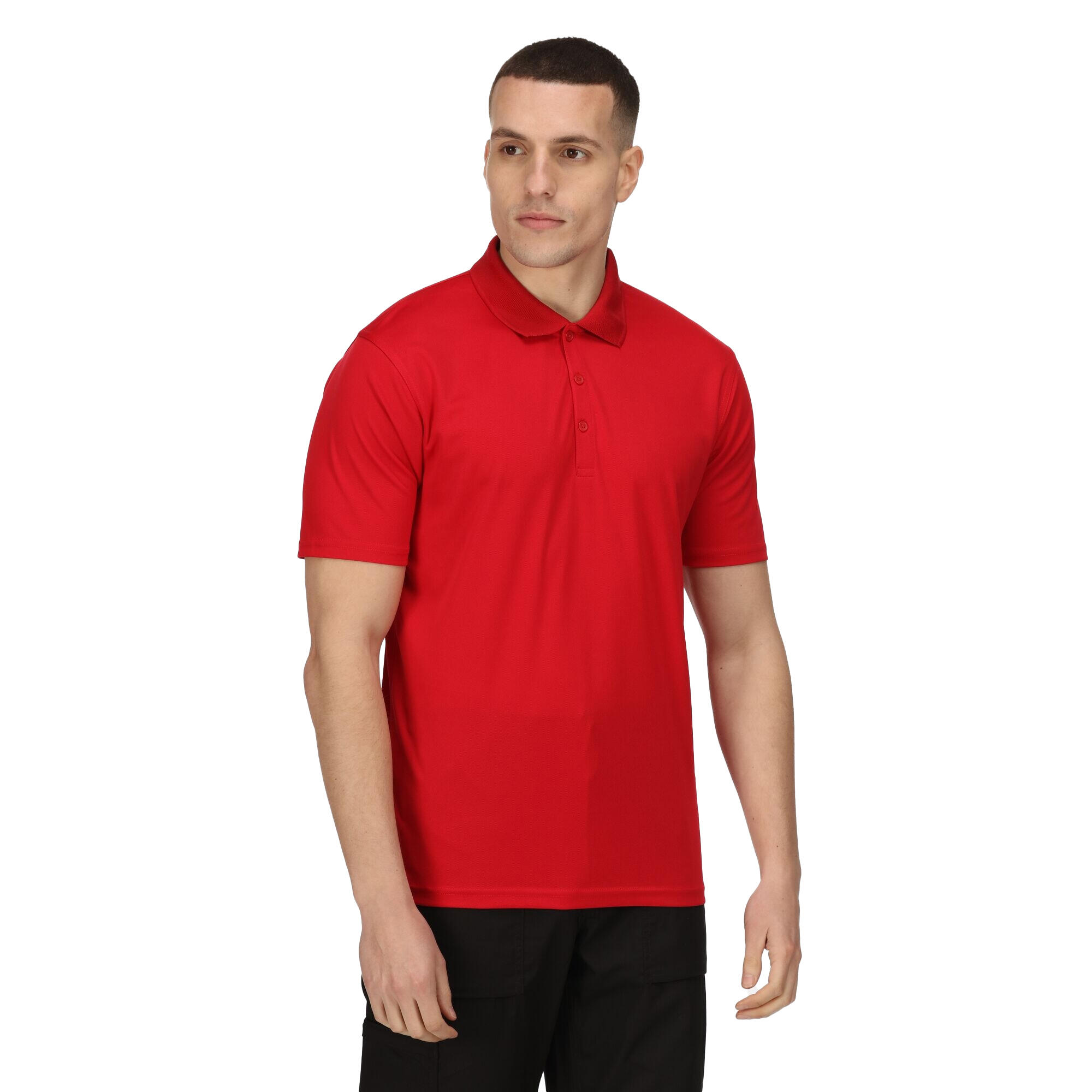 Poloshirt Feuchtigkeitsabweisend für Herren Rot 3/5
