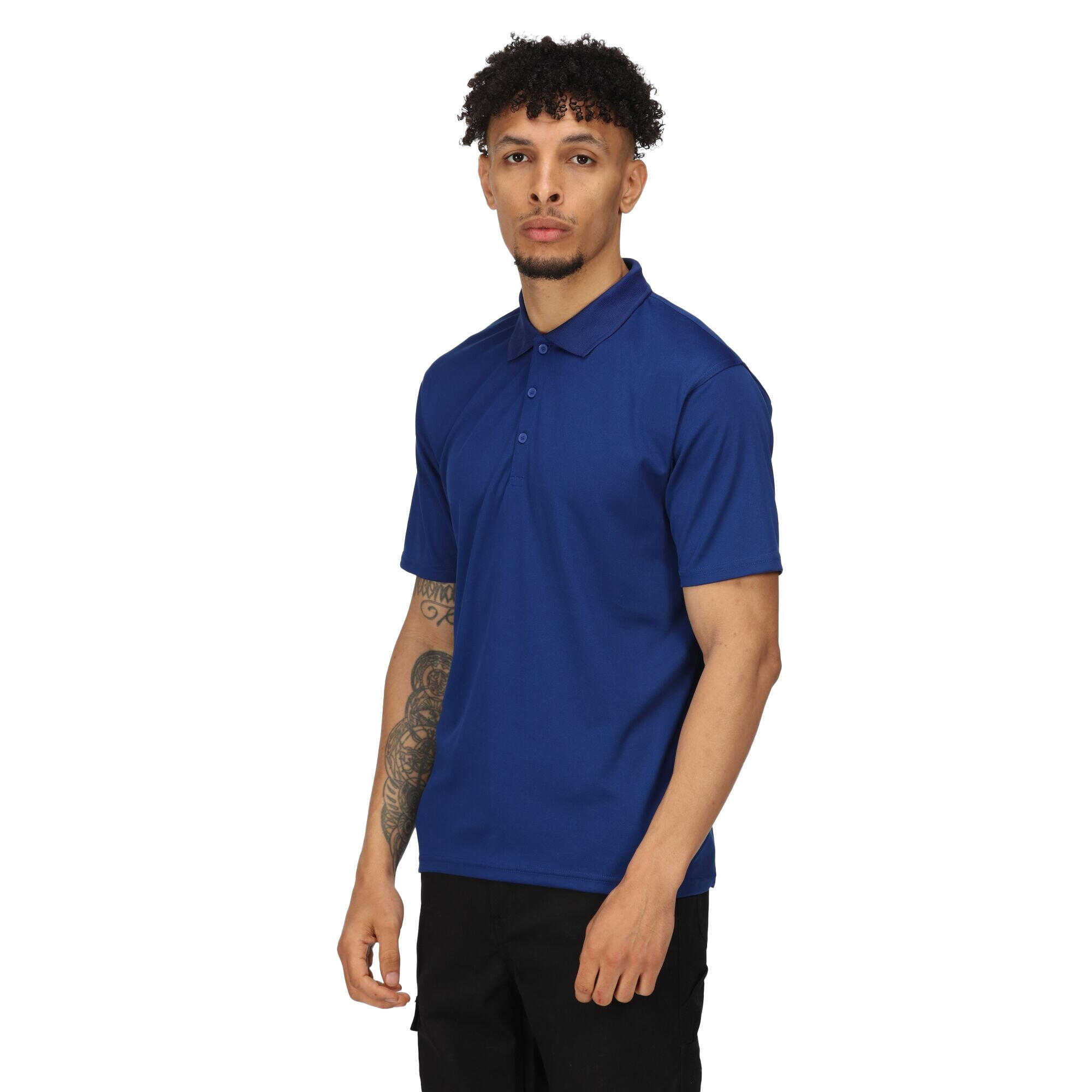 Poloshirt Feuchtigkeitsabweisend für Herren Königsblau 3/5
