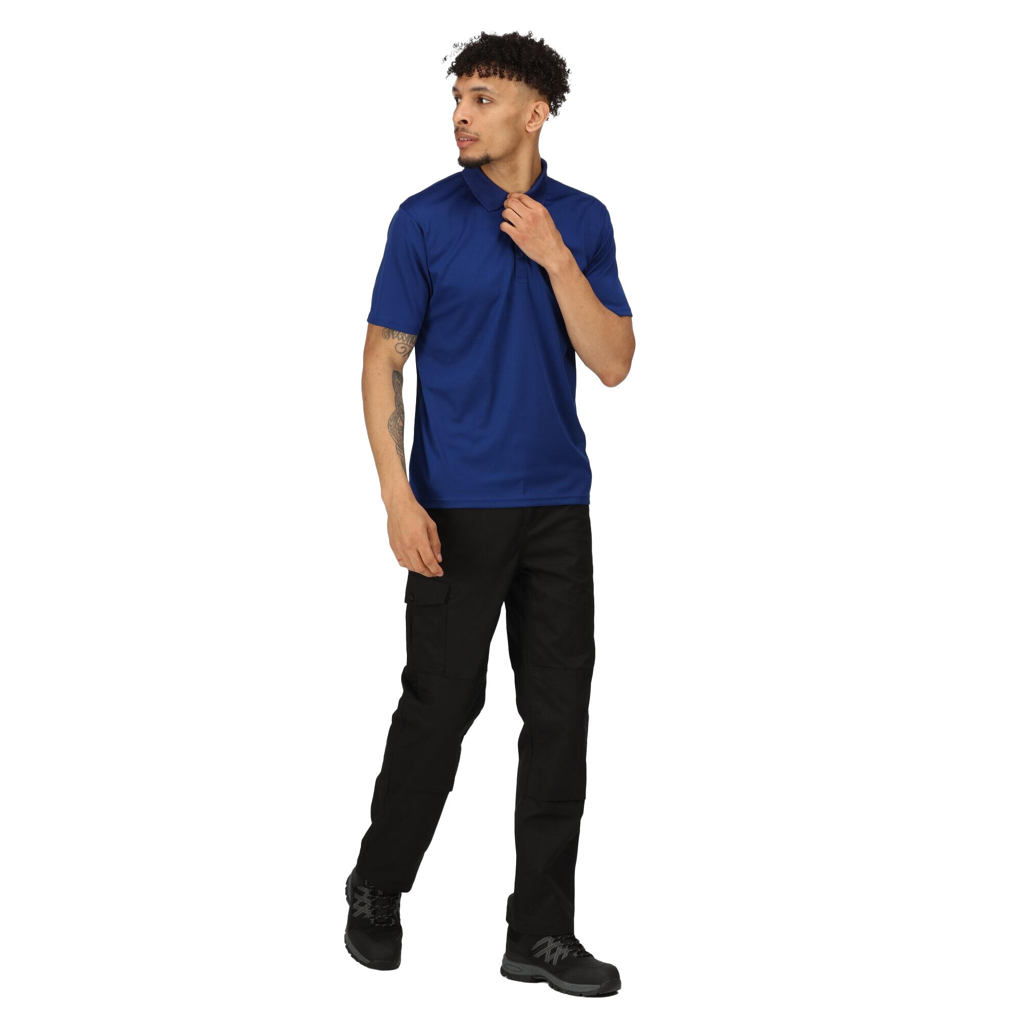 Poloshirt Feuchtigkeitsabweisend für Herren Königsblau 4/5