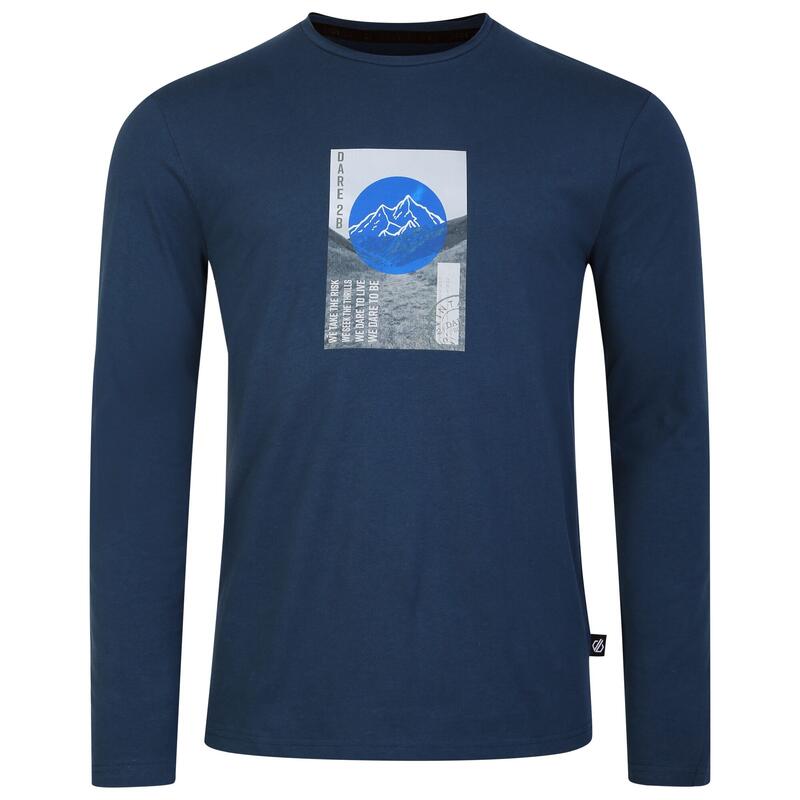 Camiseta Azul Marino Con Logo Pequeño Essentials De Peacoat