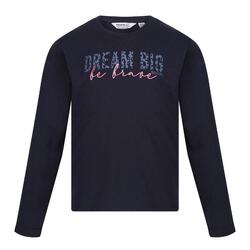 Wenbie III Dream Big Tshirt met lange mouwen voor kinderen/Kinderen (Marine)