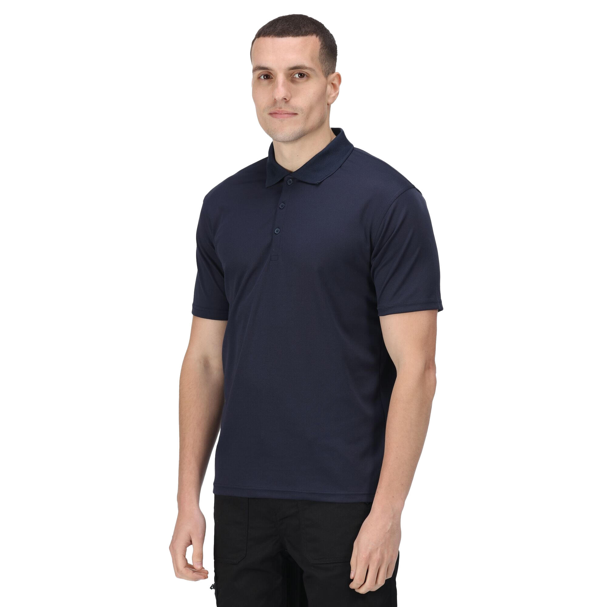 Poloshirt Feuchtigkeitsabweisend für Herren Marineblau 3/5
