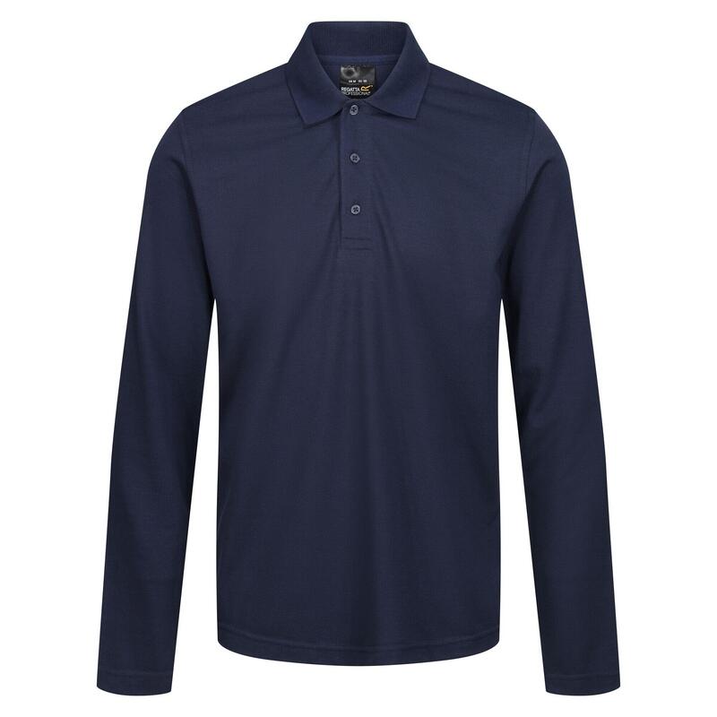 "Pro" Poloshirt für Langärmlig Herren Marineblau