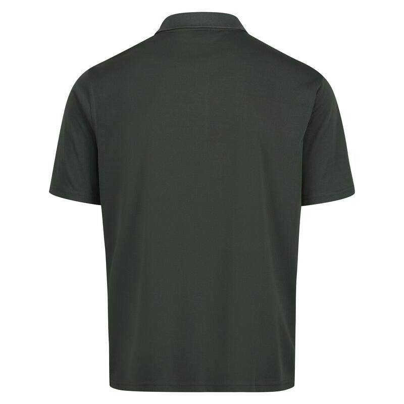 Heren Pro vochtafvoerend poloshirt (Donkergroen)