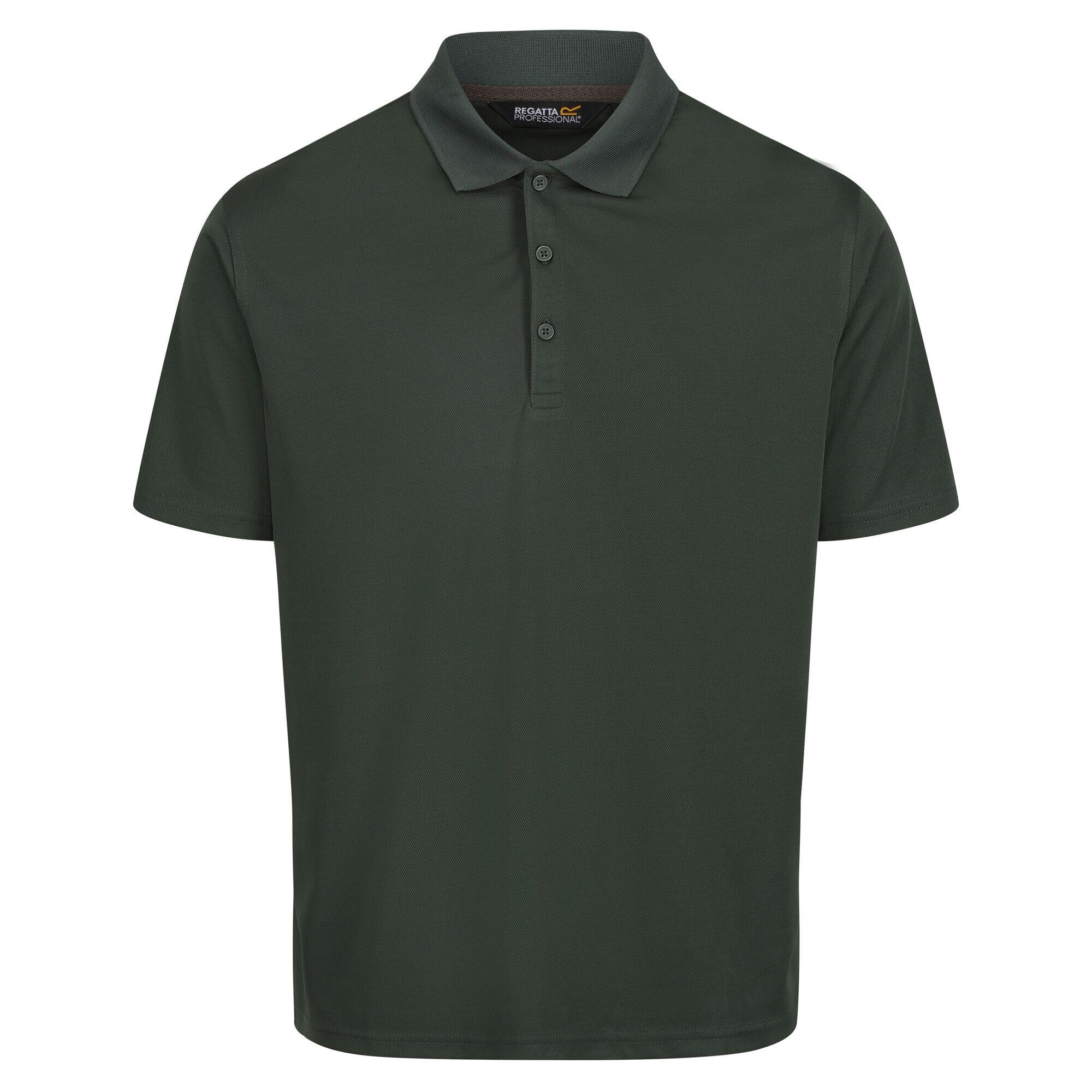 REGATTA Mens Moisture Wicking Polo Shirt (Dark Green)