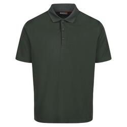 Heren Pro vochtafvoerend poloshirt (Donkergroen)