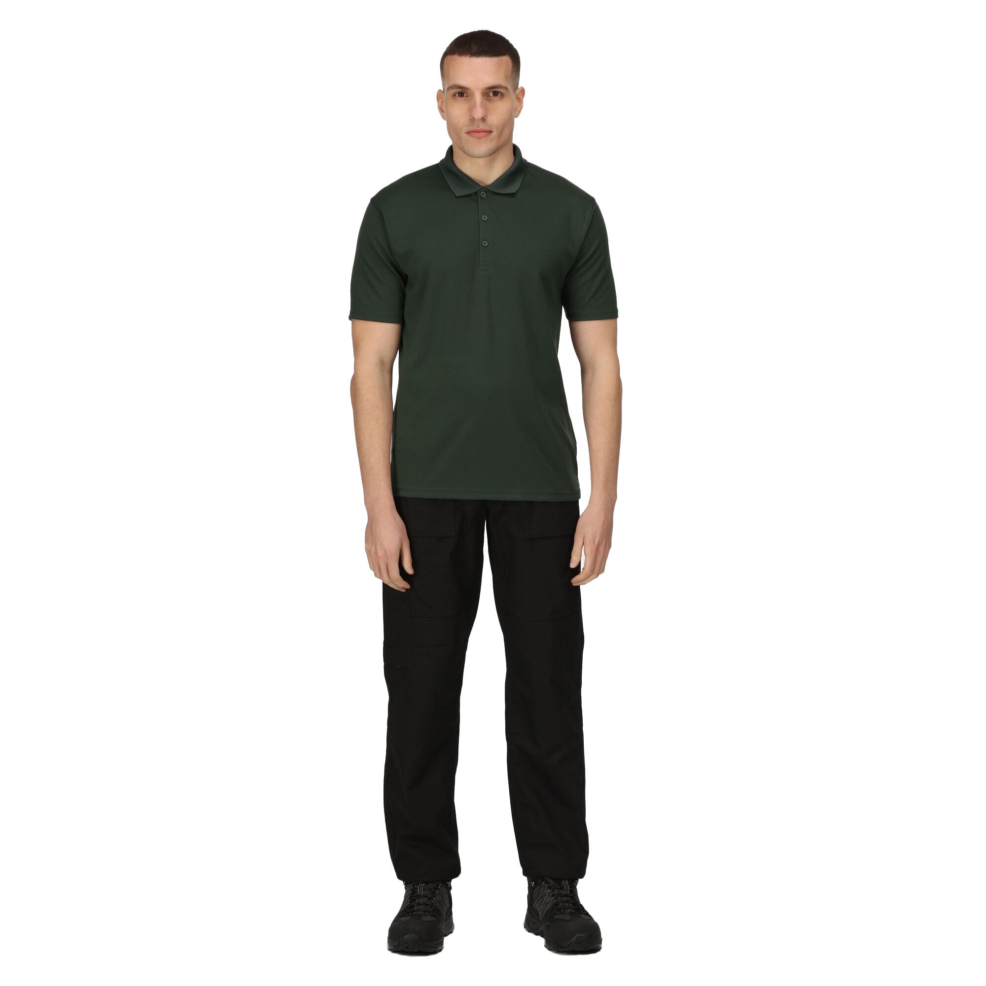 Poloshirt Feuchtigkeitsabweisend für Herren Dunkelgrün 4/5