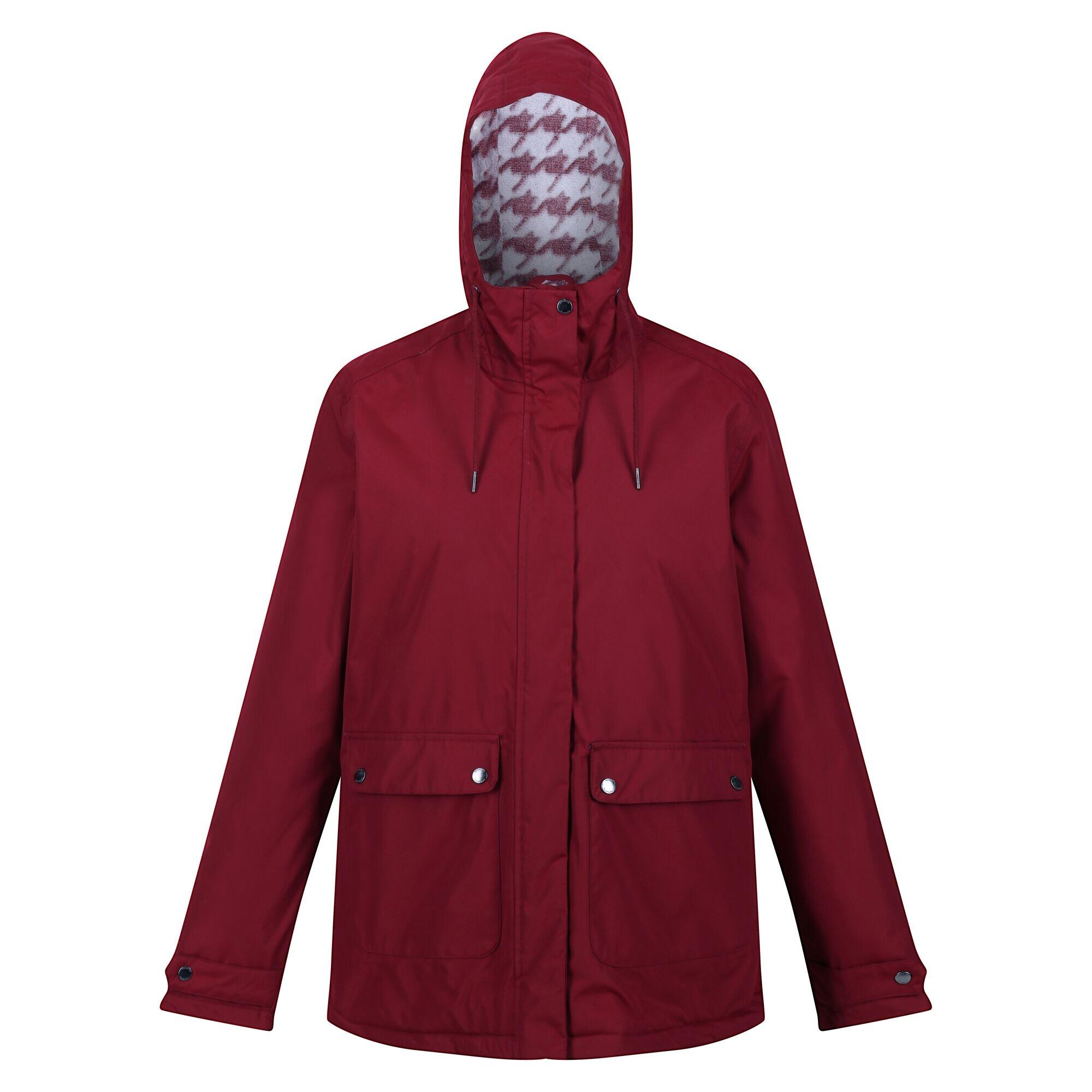 REGATTA Womens/Ladies Broadia Waterproof Jacket (Cabernet)