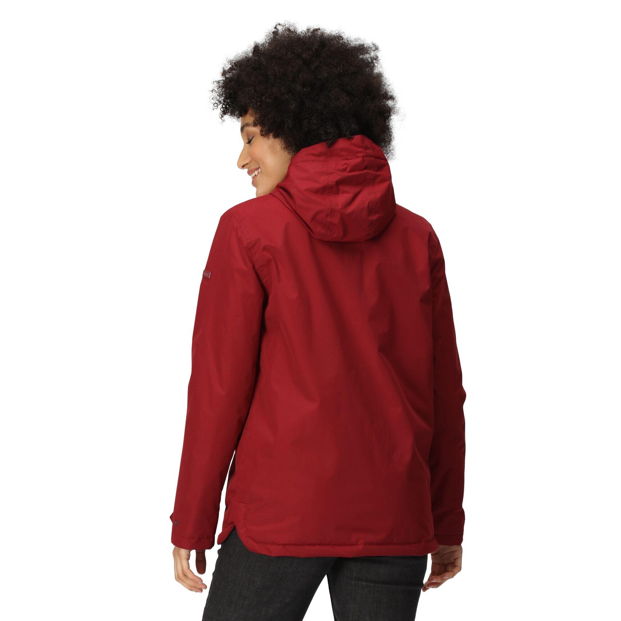 Womens/Ladies Broadia Waterproof Jacket (Cabernet) 4/5