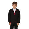 Kinder/Kids Microfleece Half Rits Fleece (Zwart)