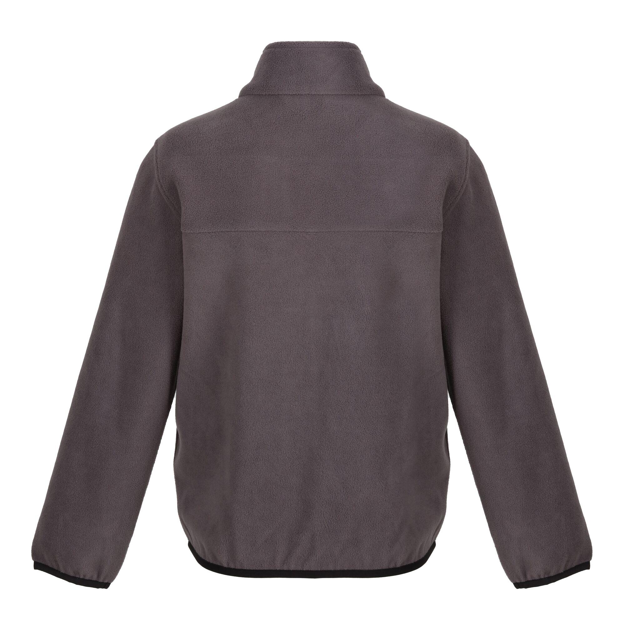 Childrens/Kids Microfleece Full Zip Fleece Jacket (Seal Grey) 2/3