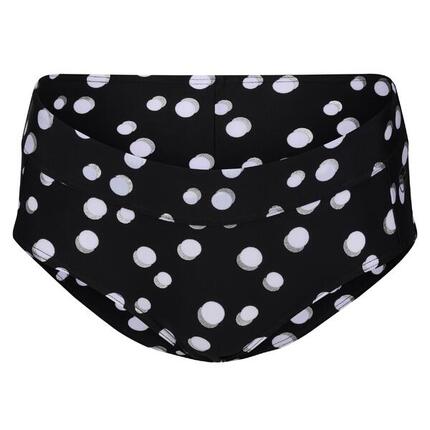 Dames Paloma Polka Dot Bikinibroekje (Zwart/Wit)