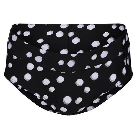 Dames Paloma Polka Dot Bikinibroekje (Zwart/Wit)