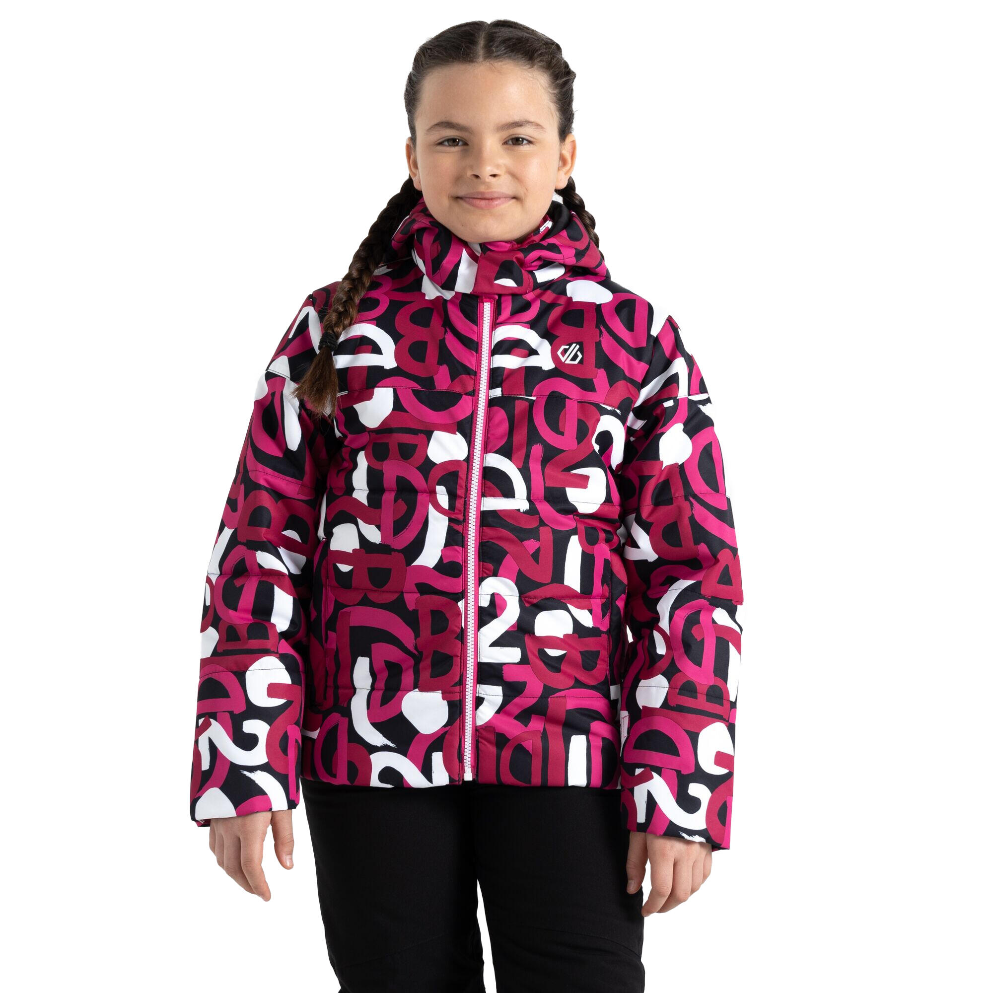 Childrens/Kids Liftie Graffiti Ski Jacket (Pink) 4/5