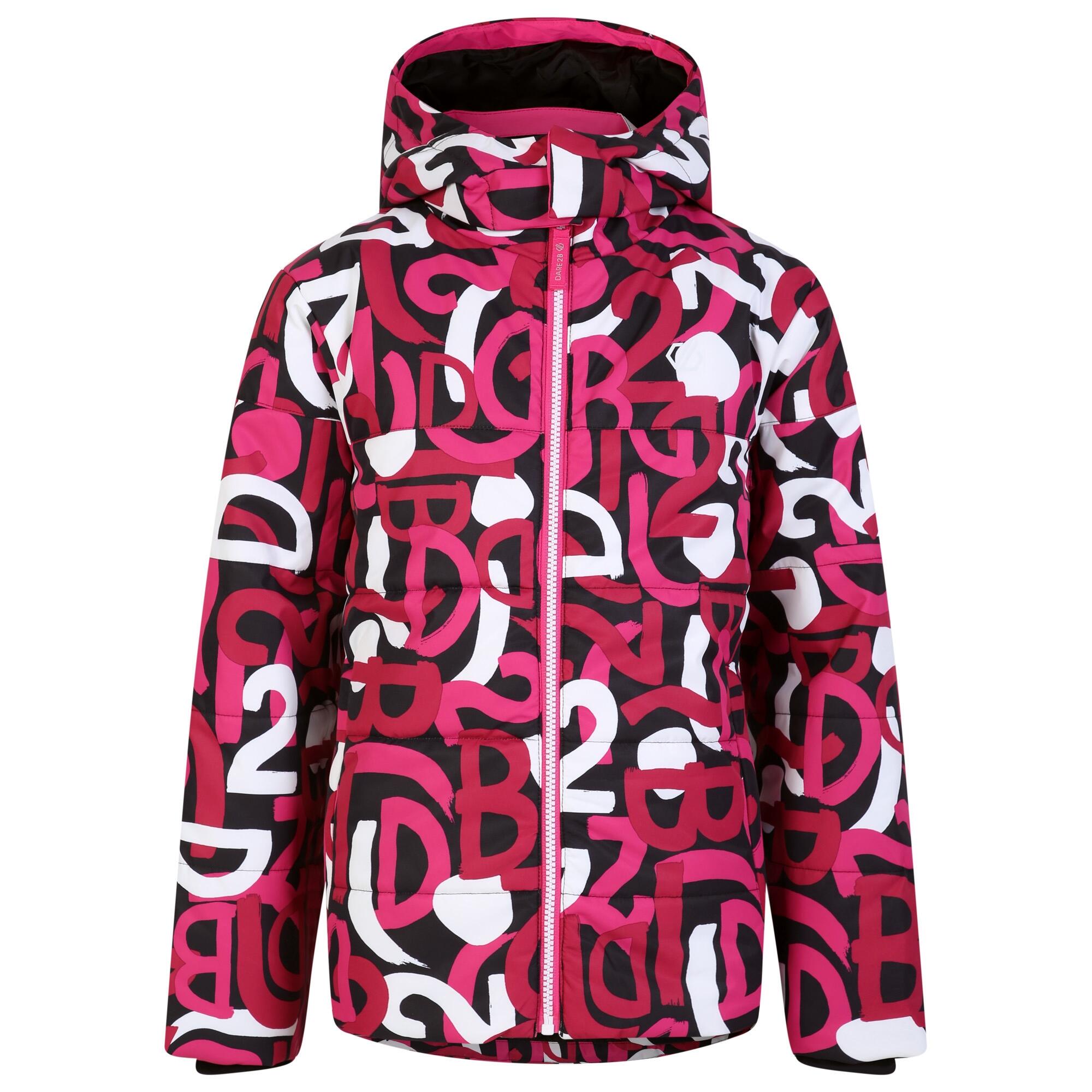 Childrens/Kids Liftie Graffiti Ski Jacket (Pink) 1/5