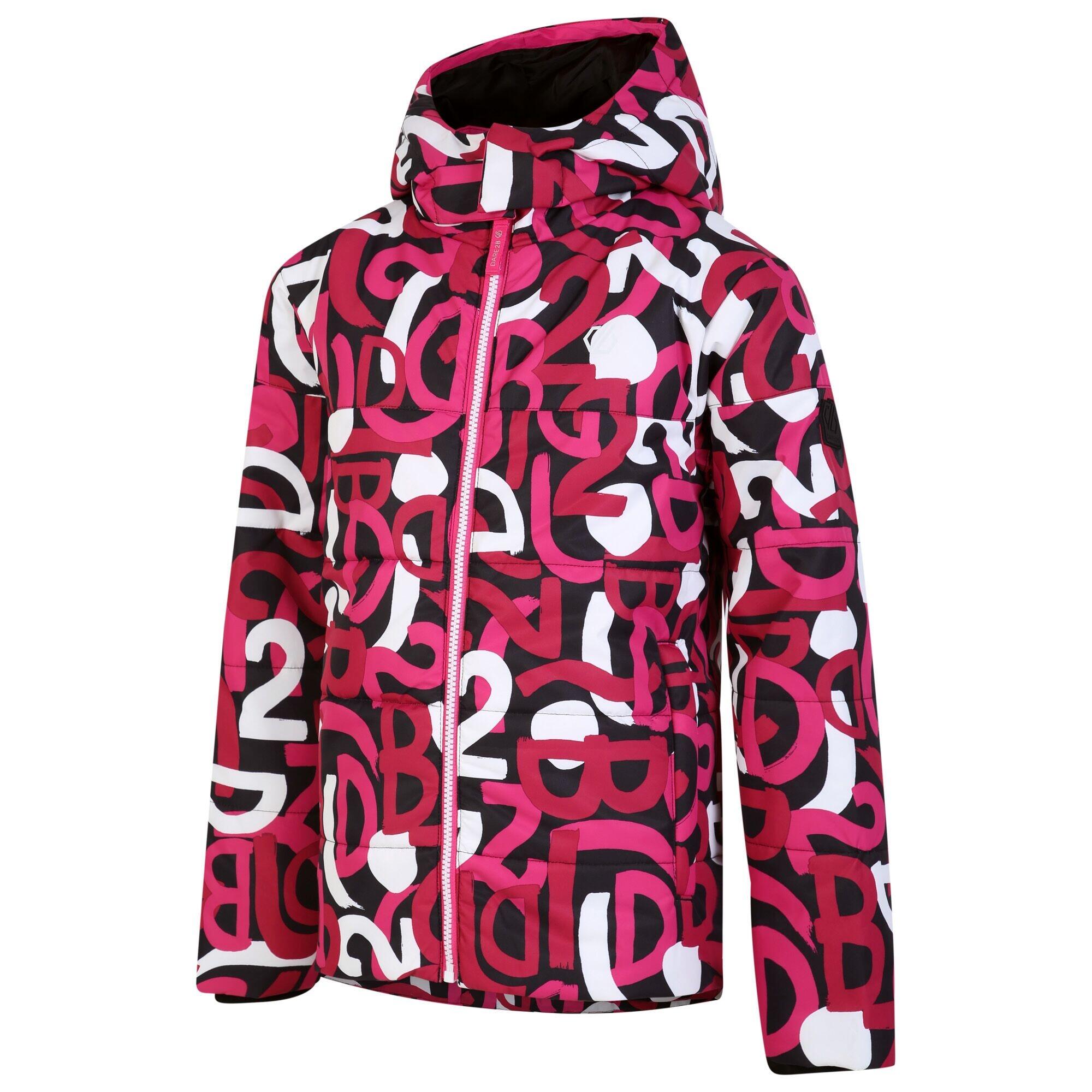 Childrens/Kids Liftie Graffiti Ski Jacket (Pink) 3/5