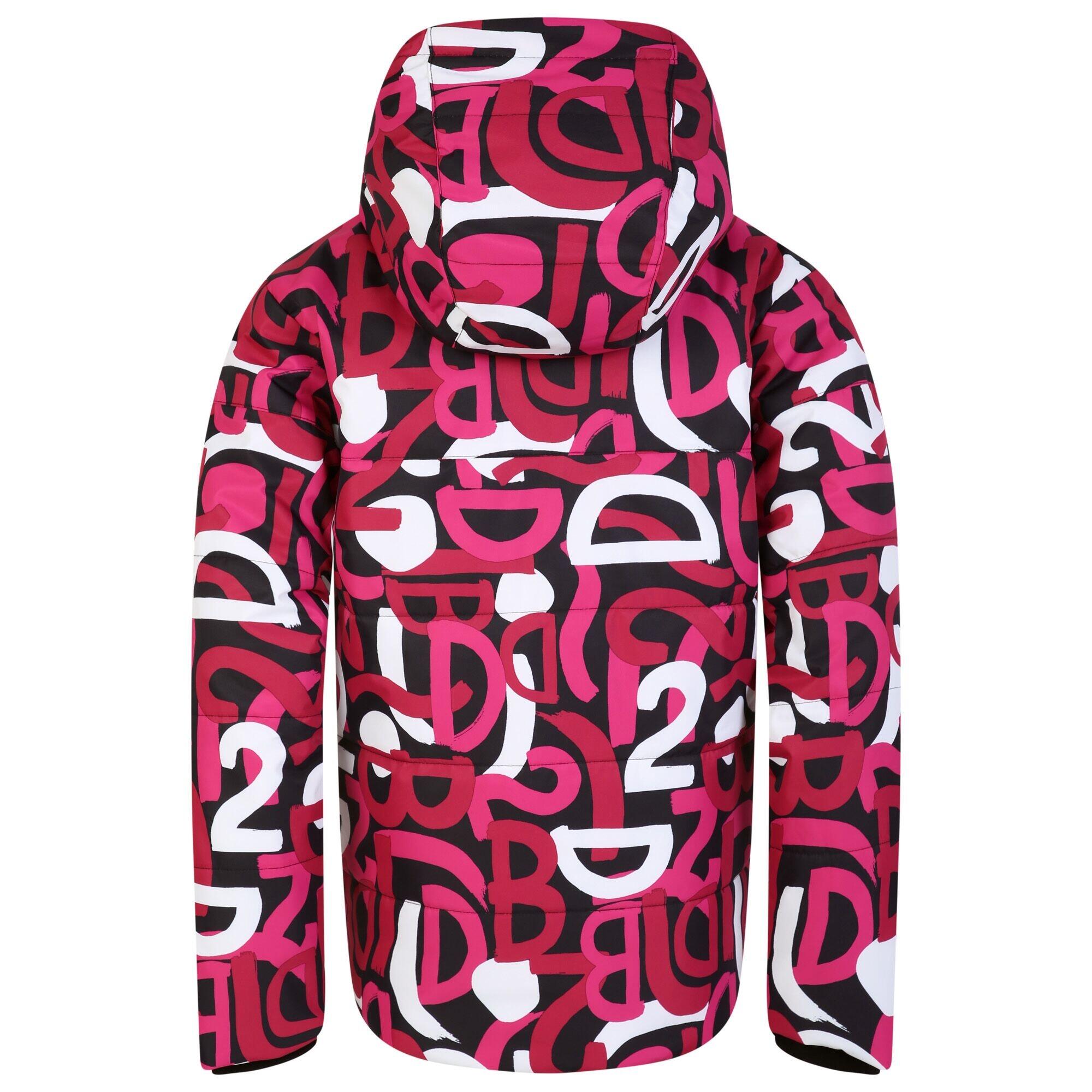 Childrens/Kids Liftie Graffiti Ski Jacket (Pink) 2/5