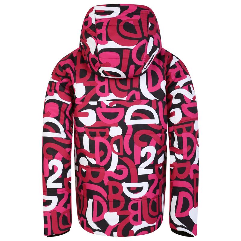 Chaqueta de Esquí Liftie Graffiti para Niños/Niñas Rosa