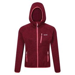 Forro Polar Newhill de Jaspeada para Mujer Rojo Rumba