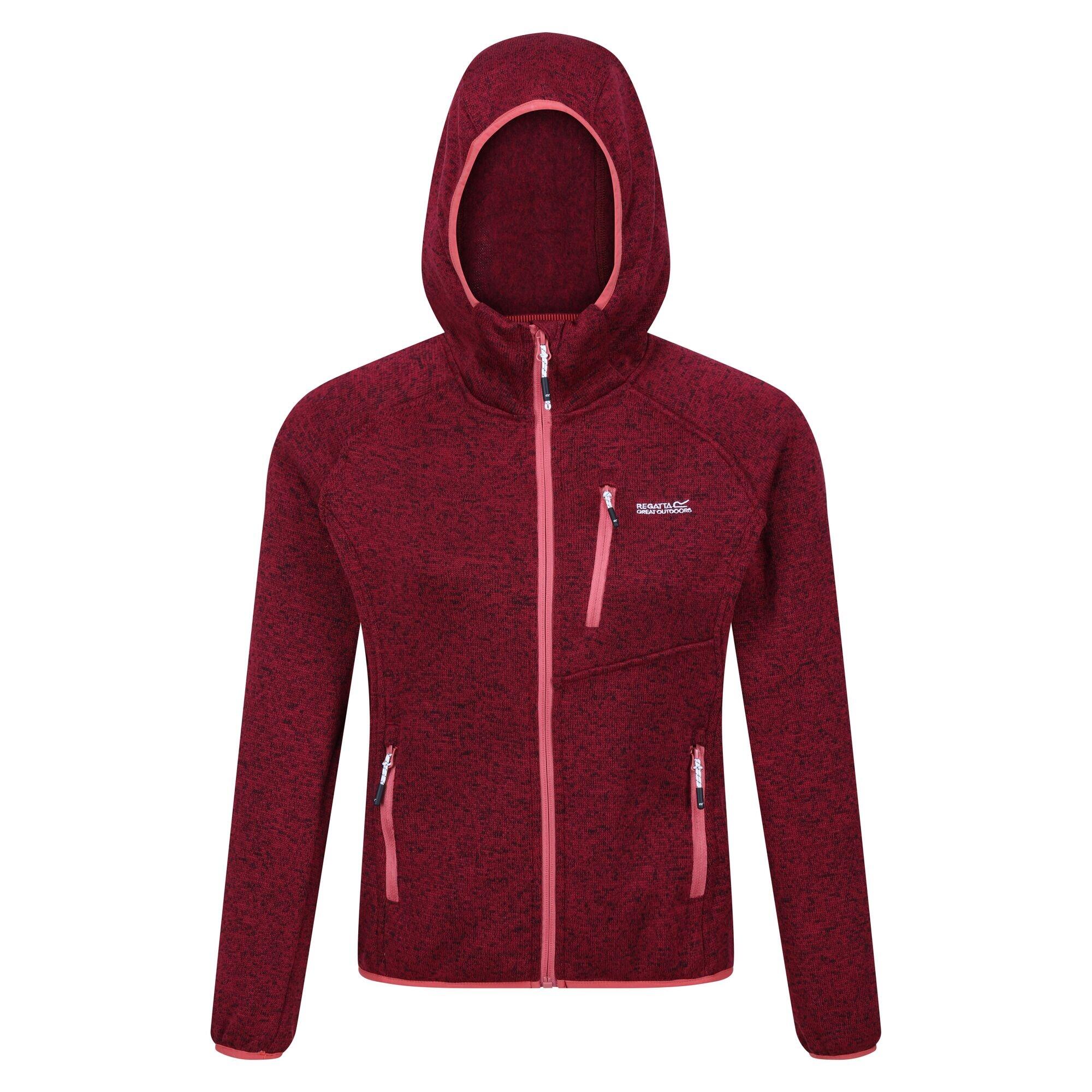 NEWHILL Women's fleece jacket (Dark red)