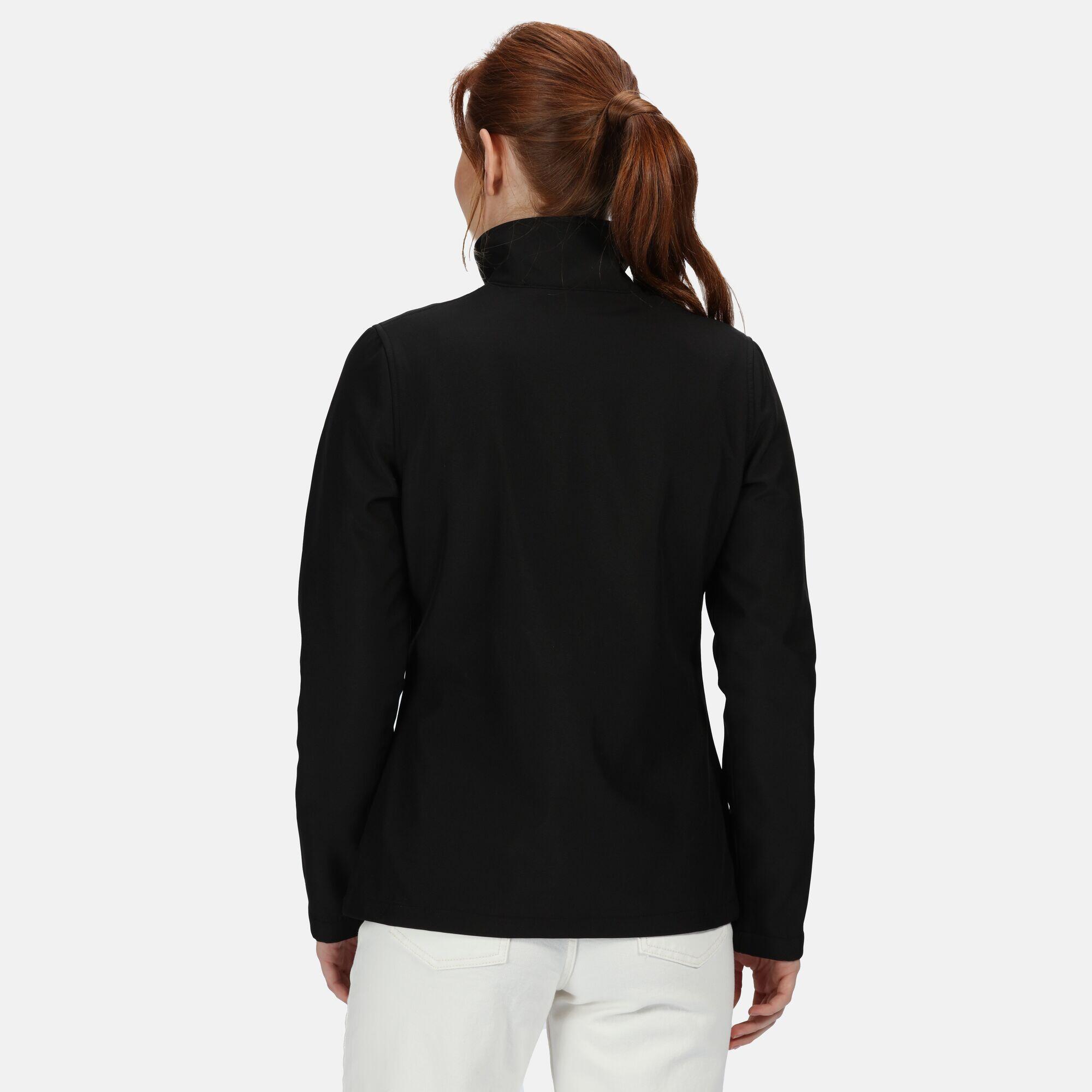 Womens/Ladies Honestly Made Softshell Jacket (Black) 4/5
