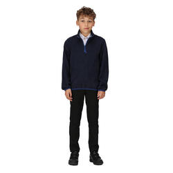 Kinder/Kids Microfleece Half Rits Fleece (Marine)