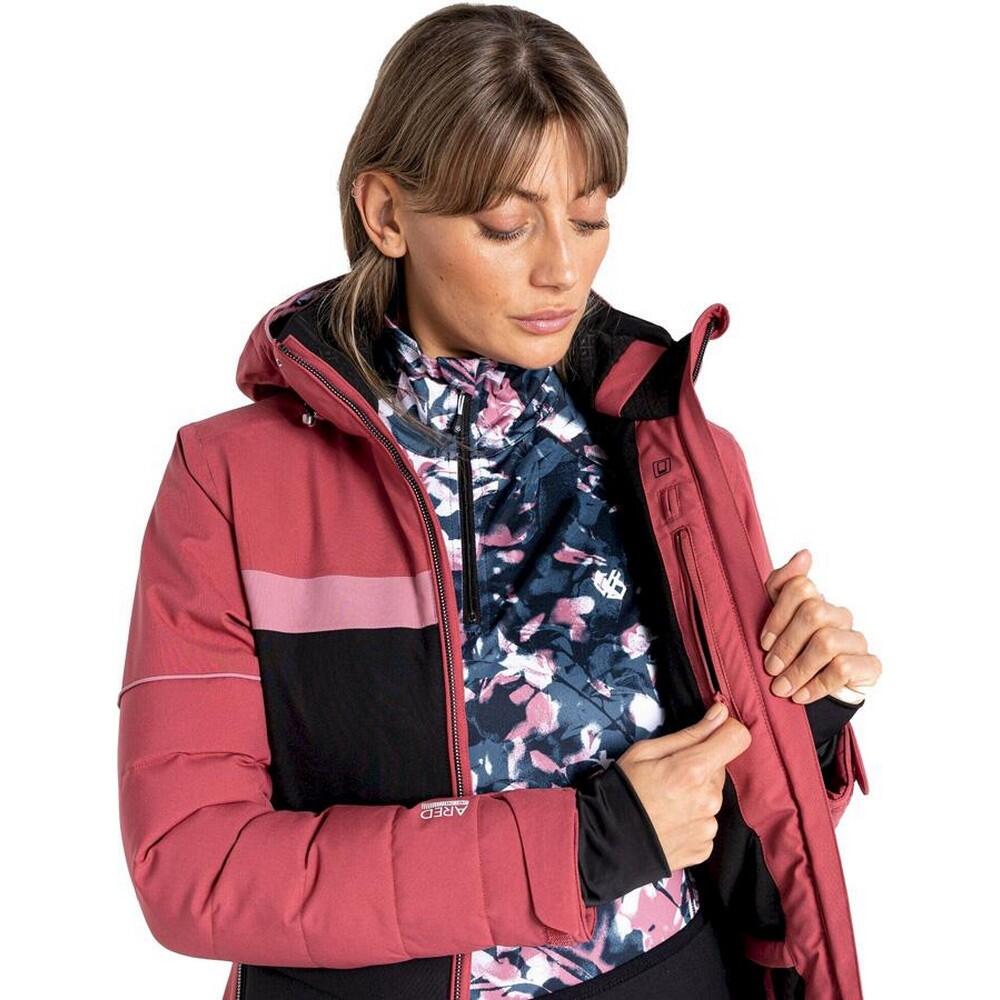 Womens/Ladies Conveyed Ski Jacket (Earth Rose/Black) 4/5