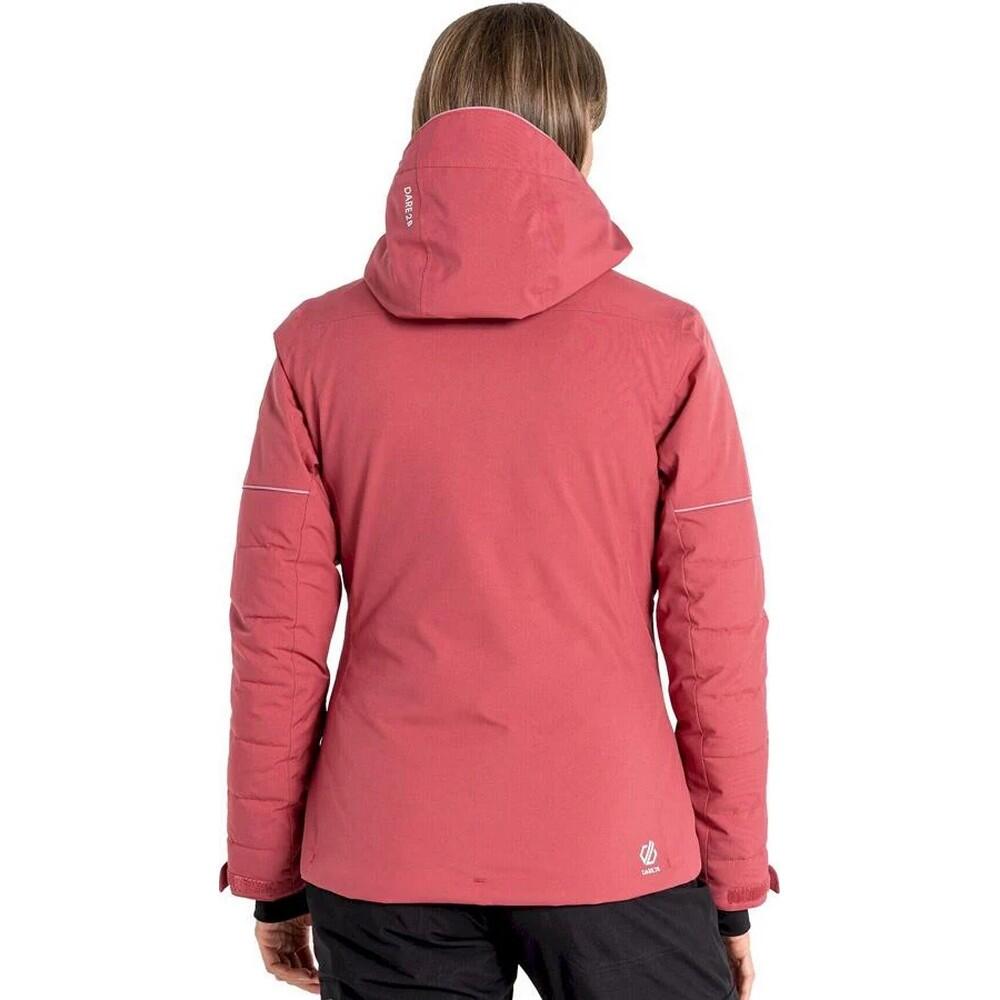 Womens/Ladies Conveyed Ski Jacket (Earth Rose/Black) 2/5