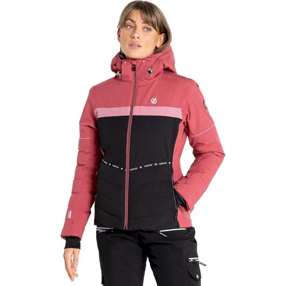 DARE 2B Womens/Ladies Conveyed Ski Jacket (Earth Rose/Black)