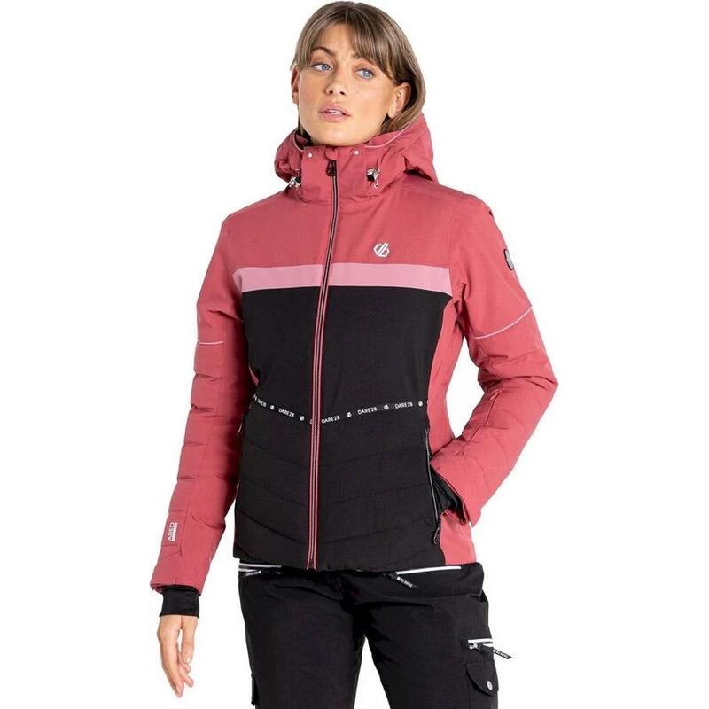 Blouson de ski CONVEYED Femme (Terracotta / Noir)