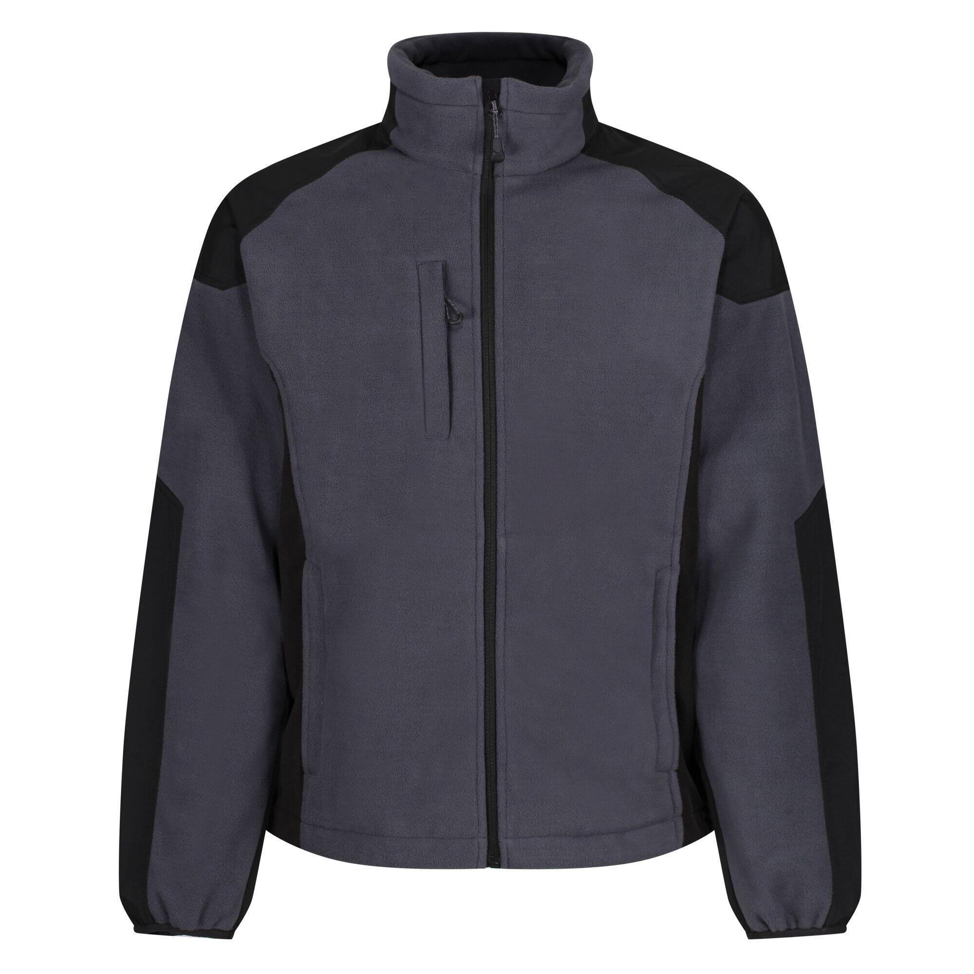 Mens Broadstone Full Zip Fleece Jacket (Seal Grey) 1/5