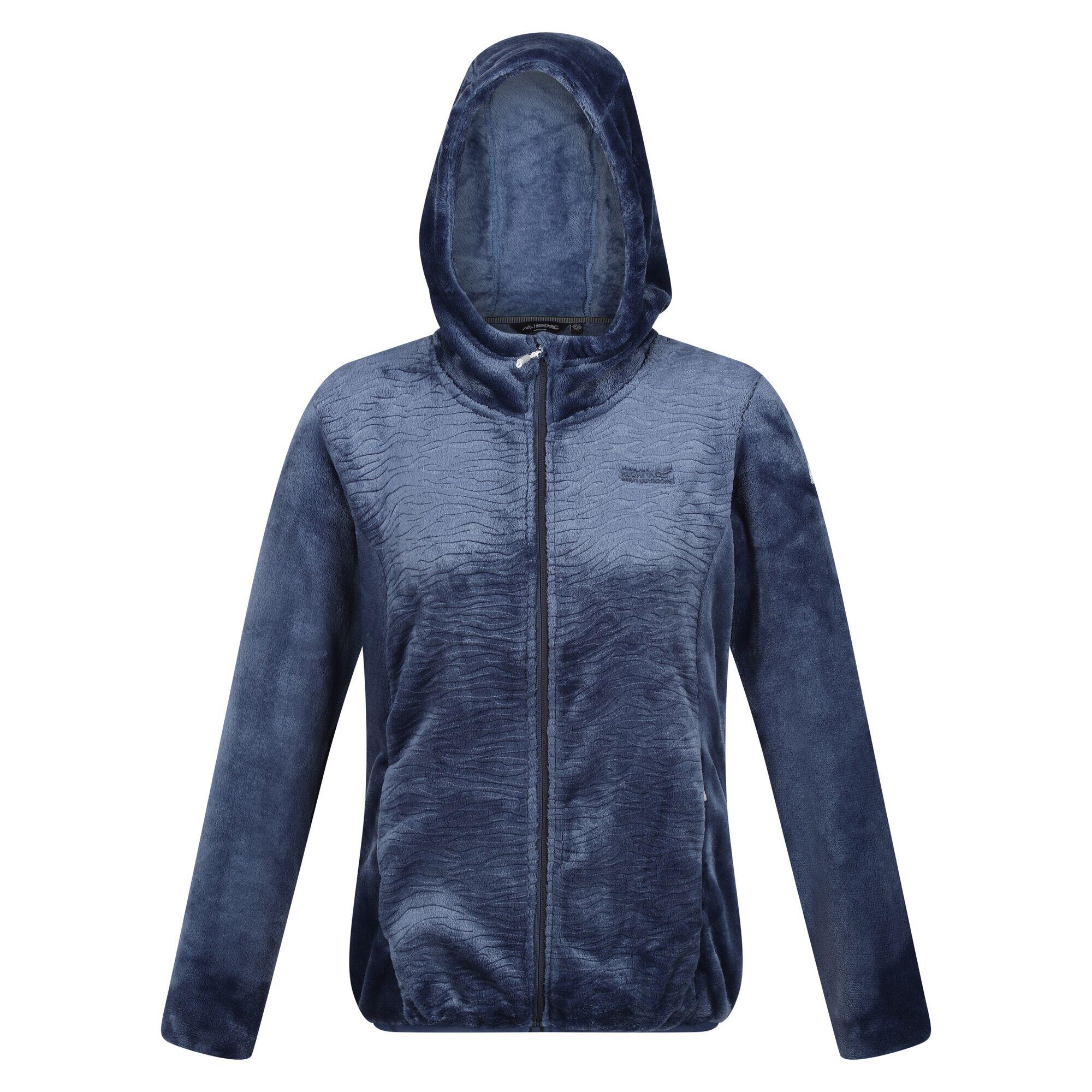 Womens/Ladies Julissa III Fluffy Full Zip Fleece Jacket (Admiral Blue) 1/5