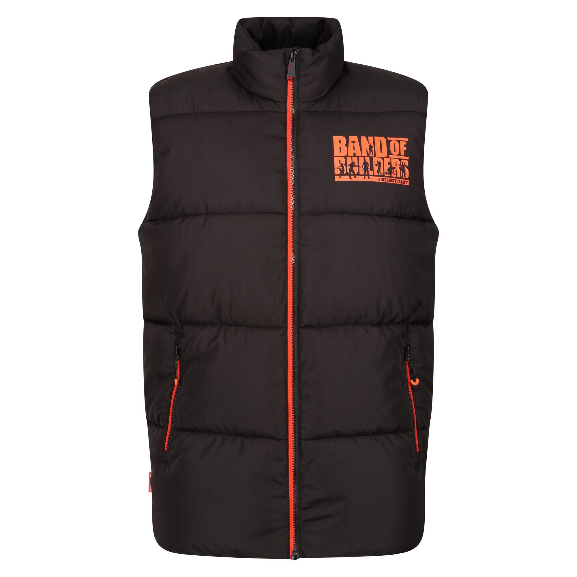 Mens Band Of Builders Insulated Gilet (Black) 1/5